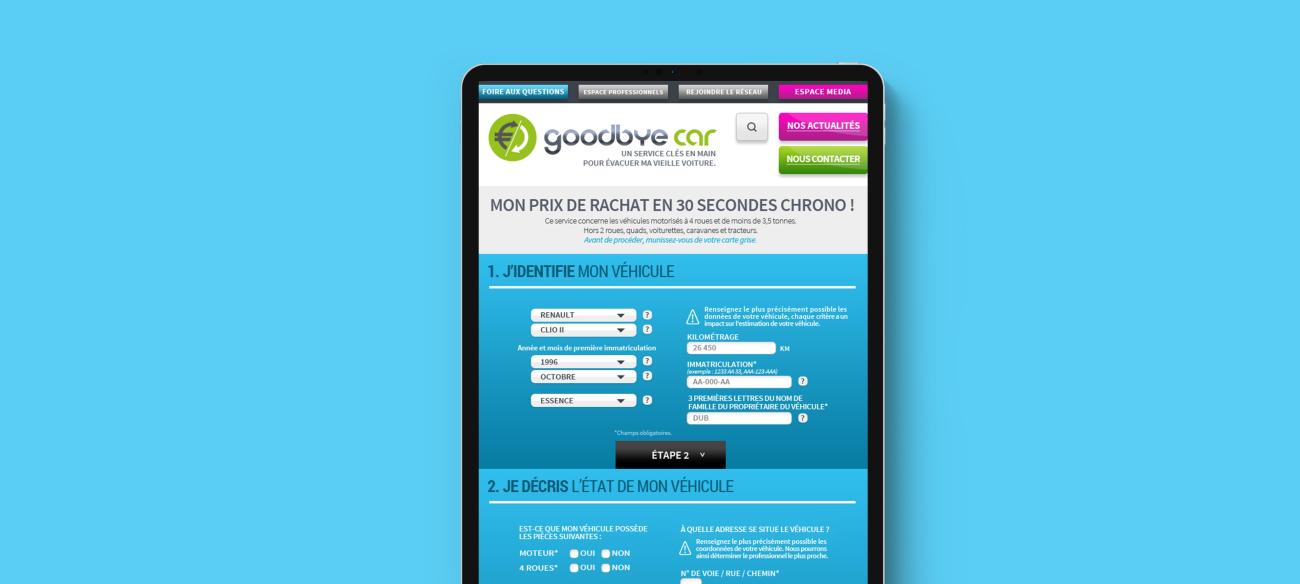 goodbye car version tablette site