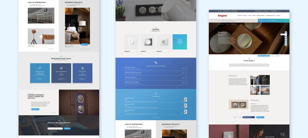 legrand pages site web