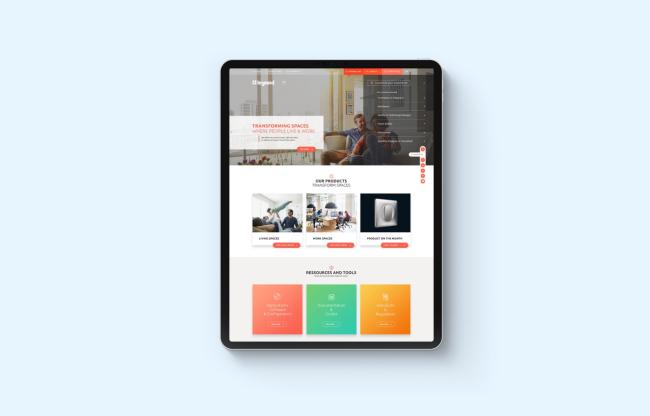 legrand site web sur tablette