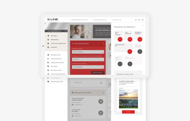 kline écran d'intranet