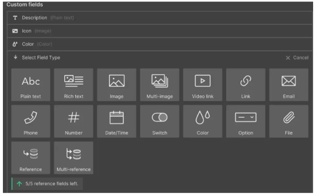 Interface de conception Webflow